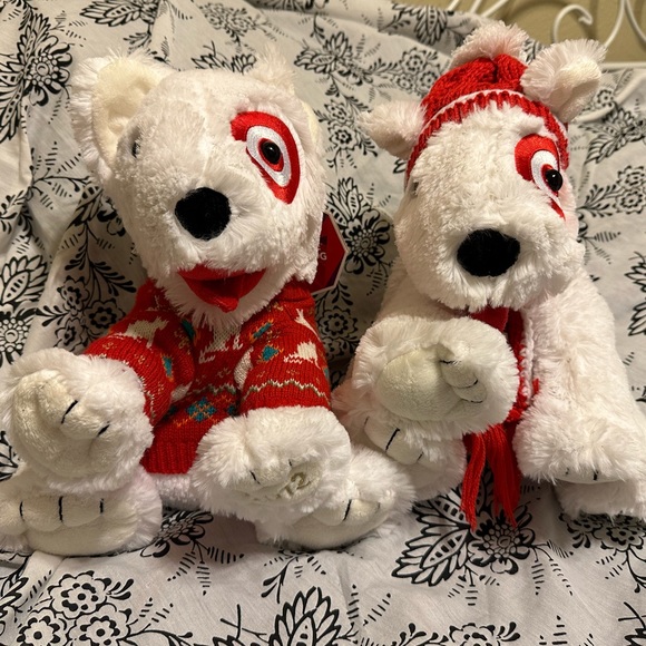 Collectible Target Holiday 2011 Bullseye Dog Plush 🎯 🐶 - Picture 6 of 6